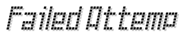 Failed-Attempt font